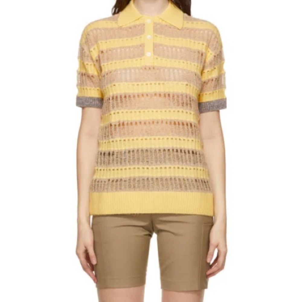 Andersson bell Wool bubble knit Moana polo